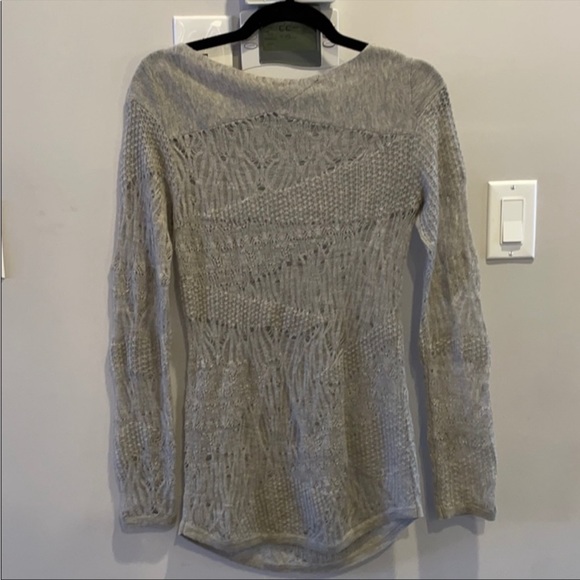 Helmut Lang Loose Knit Grey Tunic Small - Picture 5 of 7
